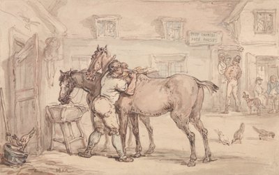 Ein Mietstall von Thomas Rowlandson